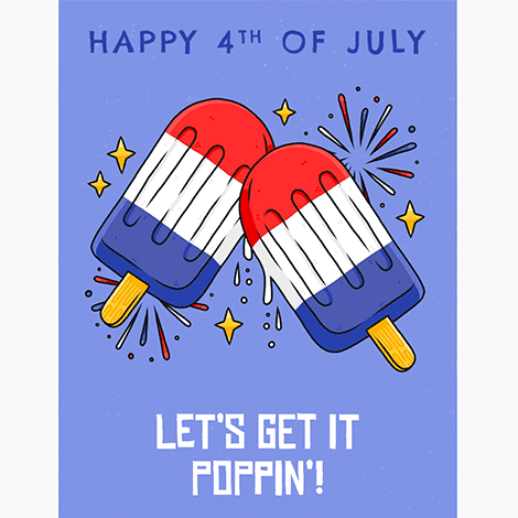 Poppin' Off 4th of July eCard